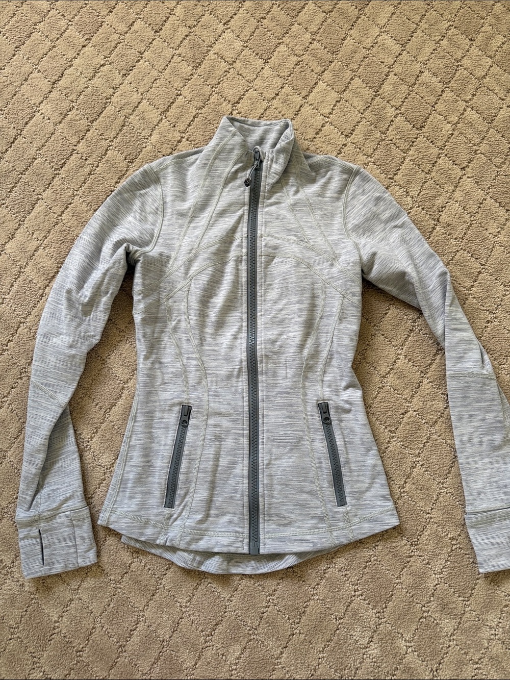 Lululemon Heather Gray Full-Zip Jacket